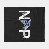 Np Heartbeat Nurse Practitioner Certified Nursing Fleece Deken (Voorkant (Horizontaal))