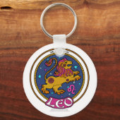 NP Leo 2,25-inch Basic Button Sleutelhanger (Voorkant)