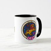 NP Leo Black 11oz Ringer Mok (Voorkant rechts)