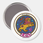 NP Leo Large, 3-inch Ronde Magnet (Voorkant / Achterkant)