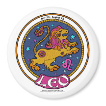 NP Leo Large, 3-inch Ronde Magnet