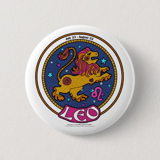 NP Leo Standard, 2¼-inch ronde Button (Voorkant)