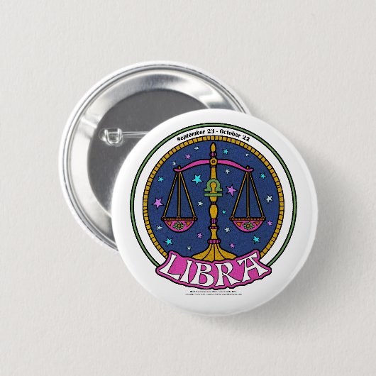 NP Libra 2 1/4-inch Ronde Button (Voorkant /achterkant)