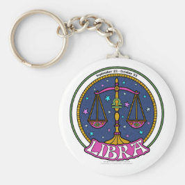 NP Libra 2,25-inch Basic Button Sleutelhanger