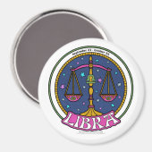NP Libra Large, 3-inch Round Magnet (Voorkant / Achterkant)
