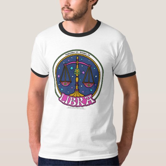 NP Libra Mannen Basic Ringer T-Shwe T-shirt (Voorkant)