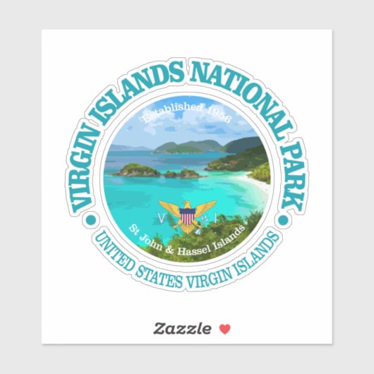 NP Maagdeneilanden Sticker (Vel)