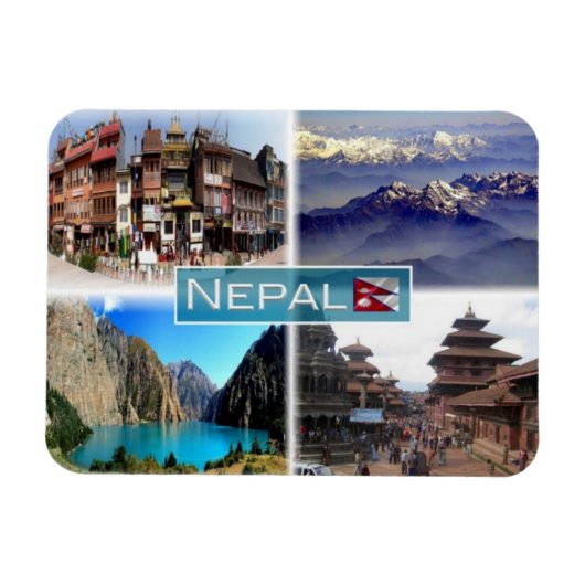 NP Nepal - Boudha Stupa - Magneet (Horizontaal)