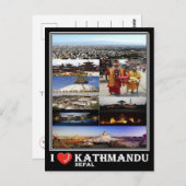 NP Nepal - Kathmandu - Briefkaart (Voorkant / Achterkant)