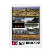 NP Nepal - Kathmandu - Mosaic - Magnet Magneet (Verticaal)
