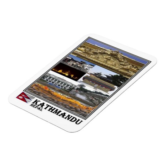 NP Nepal - Kathmandu - Mosaic - Magnet Magneet (Linkerzijde)