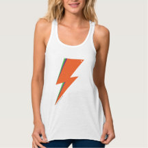 NP Oranje Bolt Women's Flowy Racerback Tanktop