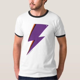 NP Paars Bolt Mannen Basic Ringer T-Shirt