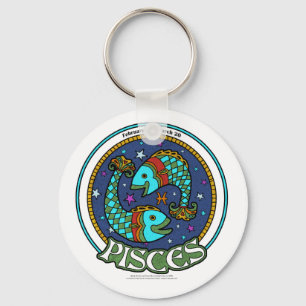 NP Pisces 2,25-inch Basic Button Sleutelhanger
