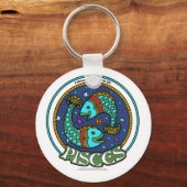 NP Pisces 2,25-inch Basic Button Sleutelhanger (Voorkant)