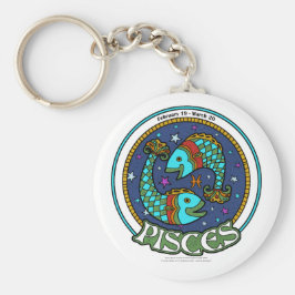 NP Pisces 2,25-inch Basic Button Sleutelhanger