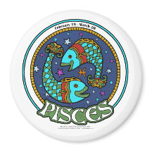 NP Pisces 3-inch Ronde Magnet
