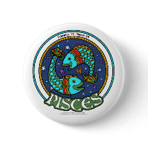 NP Pisces Round Button