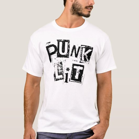 NP Punk Lit Mannen Basic T-Shirt (Voorkant)