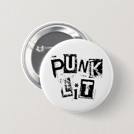 NP Punk Lit Standard, 2¼ inch Ronde Button (Voorkant /achterkant)