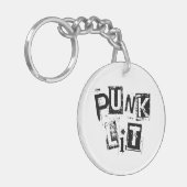 NP Punk Sleutelhanger met lit (dubbelzijdig) (Voorkant Links)