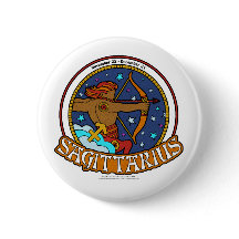 NP Sagittarius 2¼ Inch Round Button