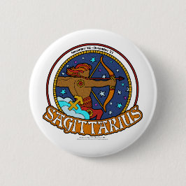 NP Sagittarius 2¼ Inch Round Button