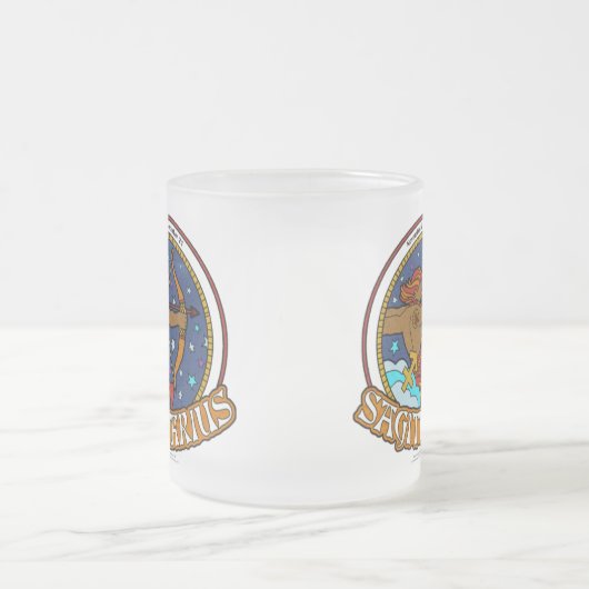 NP Sagittarius Frosted Glass Mok (Center)
