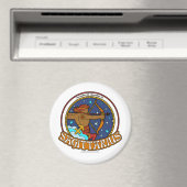 NP Sagittarius Large, 3-inch Round Magnet (Insitu (Vaatwasser))