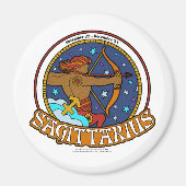 NP Sagittarius Large, 3-inch Round Magnet (Voorkant)