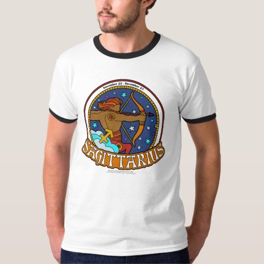 NP Sagittarius Ringer T-Shirt (Voorkant)