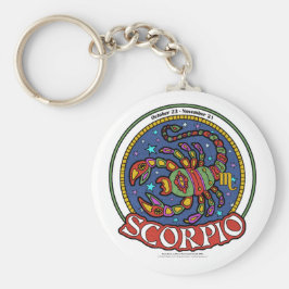 NP Scorpio 2,25-inch Basic Button Sleutelhanger