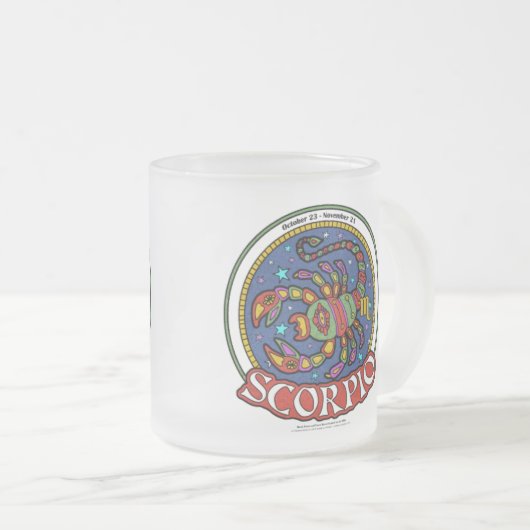 NP Scorpio Frosted Glass Mok (Voorkant rechts)