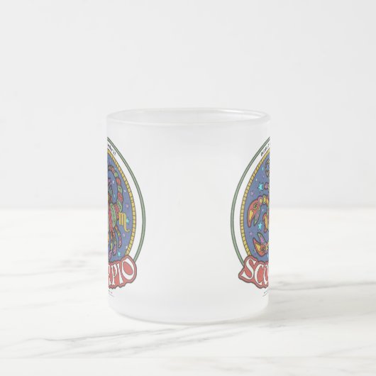 NP Scorpio Frosted Glass Mok (Center)