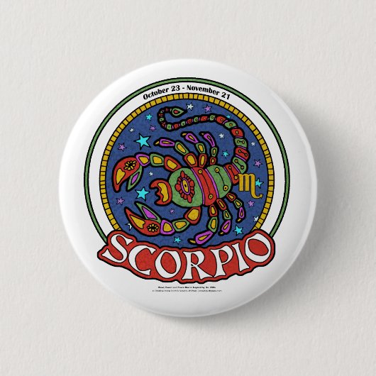 NP Scorpio Standard, 2¼-inch ronde Button (Voorkant)