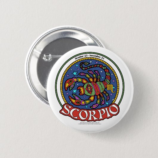 NP Scorpio Standard, 2¼-inch ronde Button (Voorkant /achterkant)