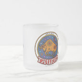 NP Taurus 10oz Mok van gevriesdroogd glas (Voorkant rechts)