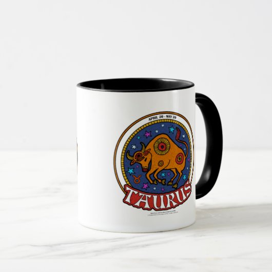 NP Taurus Black Ringer Mok (Voorkant rechts)