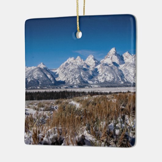 NP-versiering met twee zijden van Grand Teton Keramisch Ornament (Links)