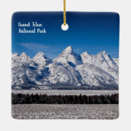 NP-versiering met twee zijden van Grand Teton Keramisch Ornament