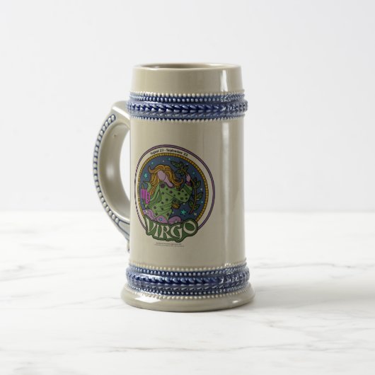 NP Virgo 22oz Stein Bierpul (Voorkant links)