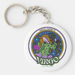NP Virgo 2,25-inch Basic Button Sleutelhanger