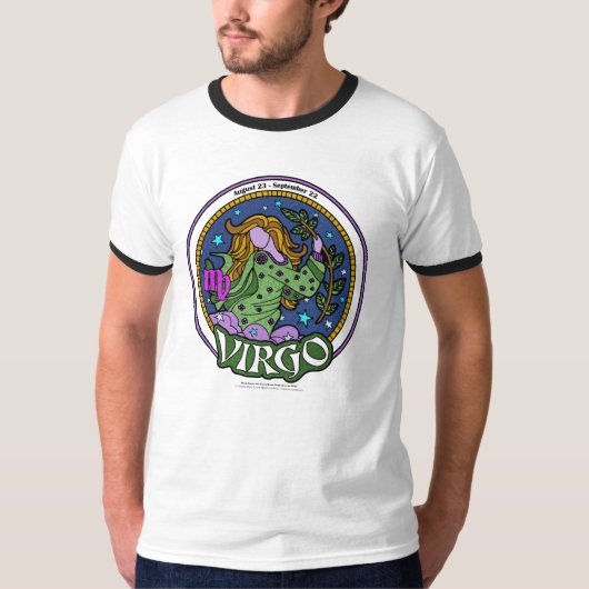 NP Virgo Mannen Basic Ringer T-Shwe T-shirt (Voorkant)