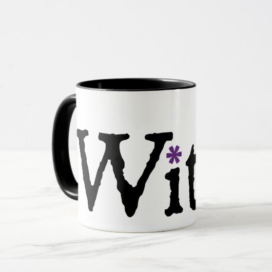 NP Witch Black 11 oz Ringer Mok (Voorkant links)