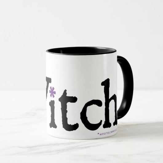 NP Witch Black 11 oz Ringer Mok (Voorkant rechts)