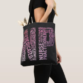 NP Word Art van verpleegkundige Tote Bag (Dichtbij)