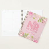 NP Zurse Pink - Aangepaste Floral Journal Planner (Display)