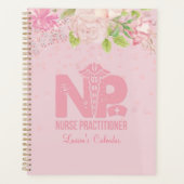 NP zurse roze - Aangepaste Floral Journal Planner (Voorkant)