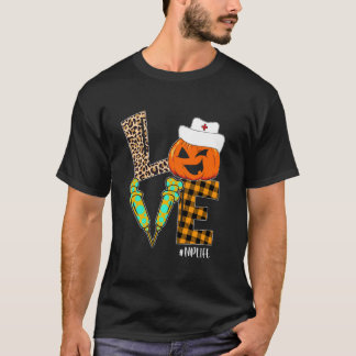 NP Zuster Leopard Pumpkin Halloween Love Neurse Li T-shirt