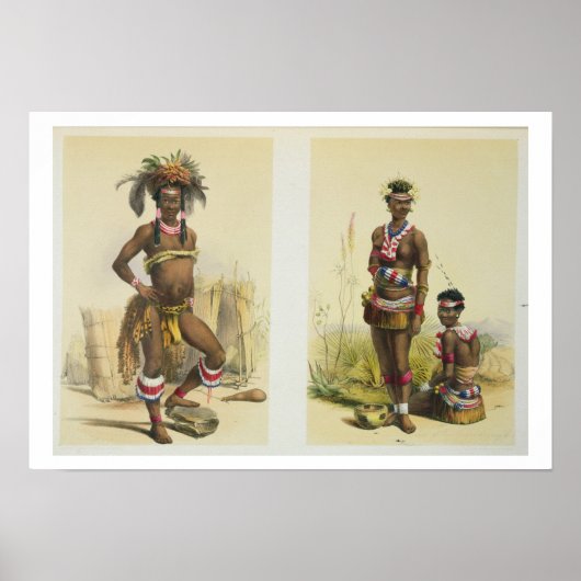 N'Pae a Young Zulu in Gala Dress en Two of King P Poster (Voorkant)